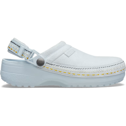 Crocs Style Adult Crafted Vegan Suede Clogs with Stitch Accent