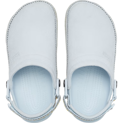 Crocs Style Adult Crafted Vegan Suede Clogs with Stitch Accent