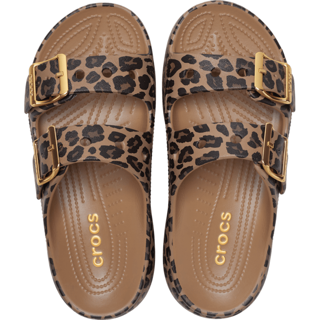 Crocs Style Women's Saturday Metallic Buckle Platform Sandals