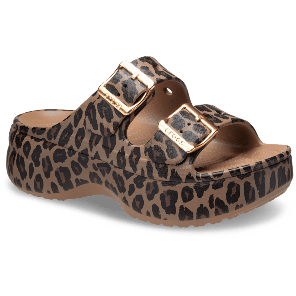 Crocs Style Women's Saturday Metallic Buckle Platform Sandals
