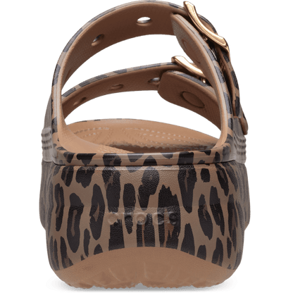 Crocs Style Women's Saturday Metallic Buckle Platform Sandals