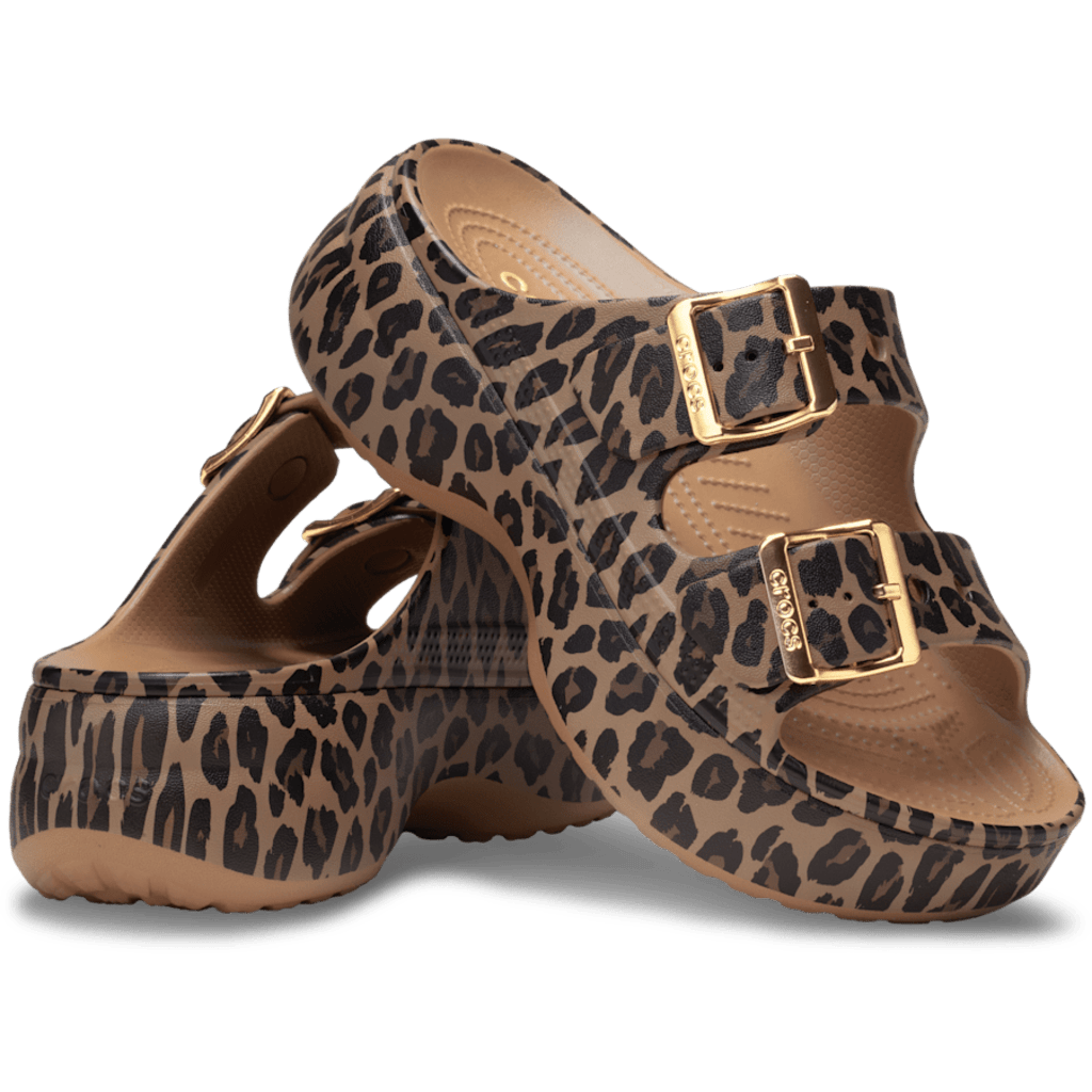 Crocs Style Women's Saturday Metallic Buckle Platform Sandals