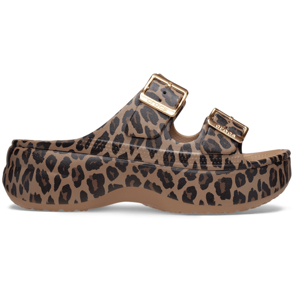 Crocs Style Women's Saturday Metallic Buckle Platform Sandals