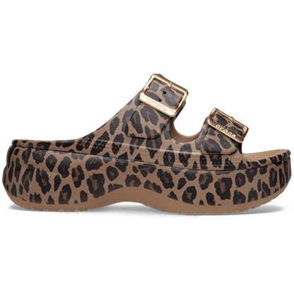 Crocs Style Women's Saturday Metallic Buckle Platform Sandals